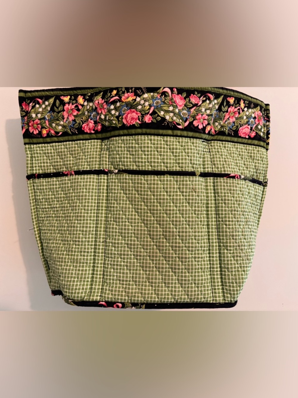 Vintage Vera Bradley large tote bag in the retired "New Hope" pattern - Picture 5 of 16